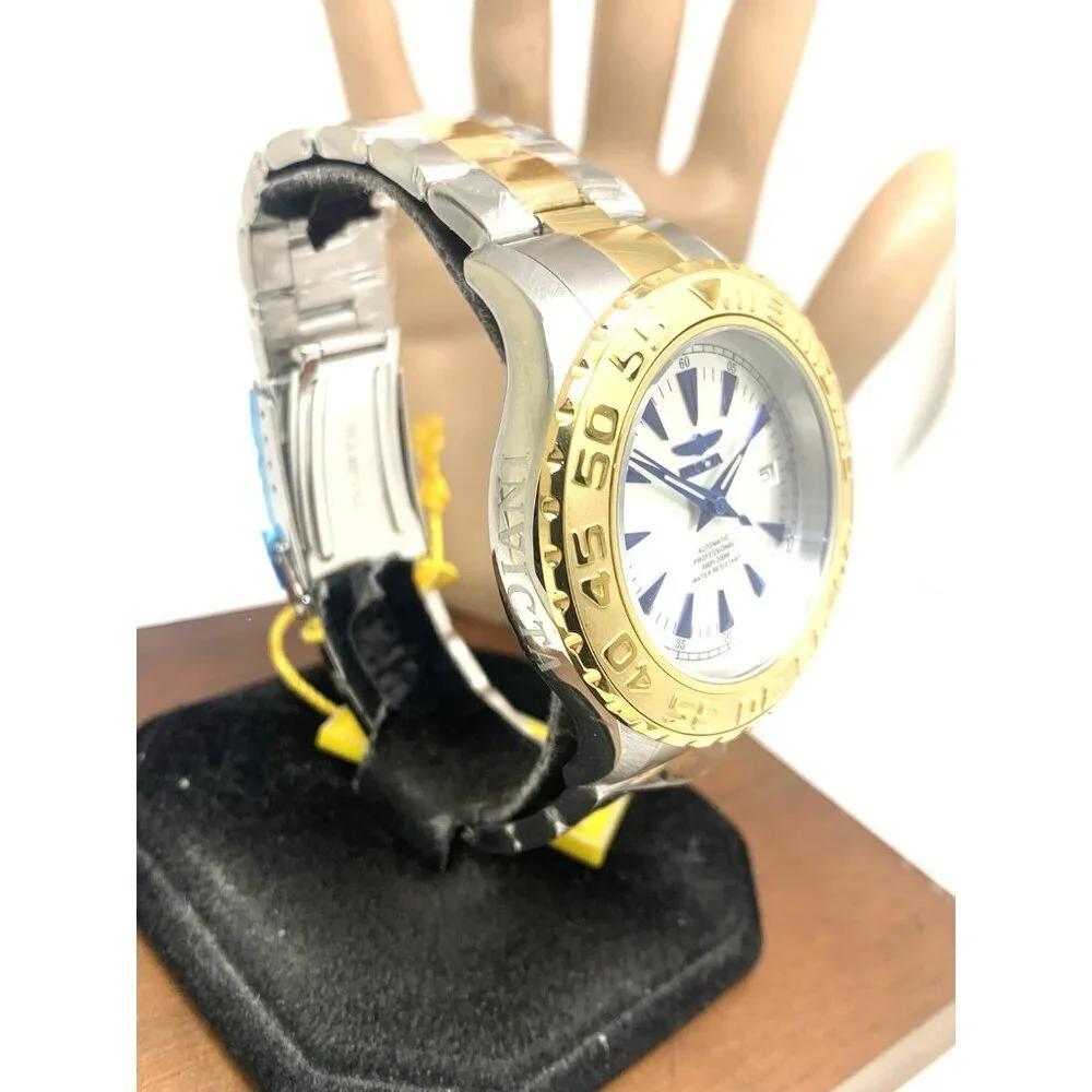 Invicta Men's Watch 2307 Ocean Ghost Automatic Silver Dial Two Tone Steel 47mm